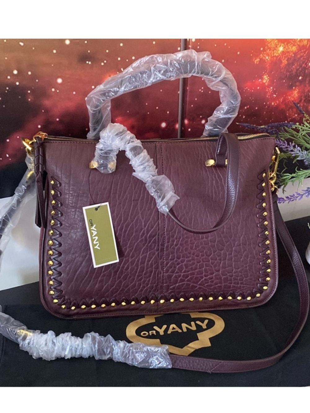 Oryany Leather Crossbody/Shoulder/Satchel with Dust Bag
